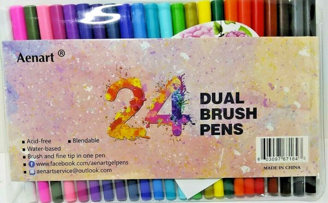 Dual Tip Marker Pens 24-Pack for $7.63!