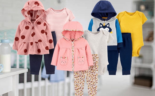 Carter’s Baby 3-Piece Sets $10