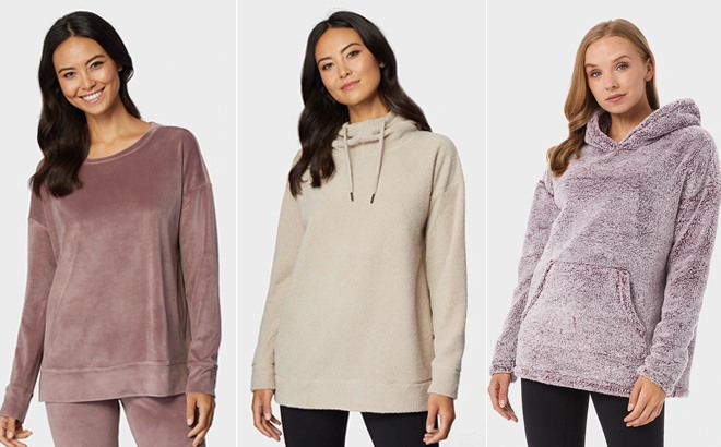 32 Degrees Women’s Sherpa Sweatshirts $12.99