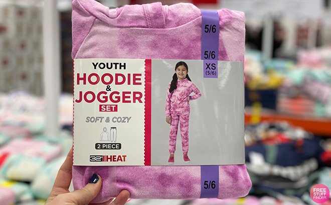Girls Hoodie & Jogger Sets $14.99