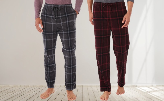 Men's Fleece Sleep Pants $8.99