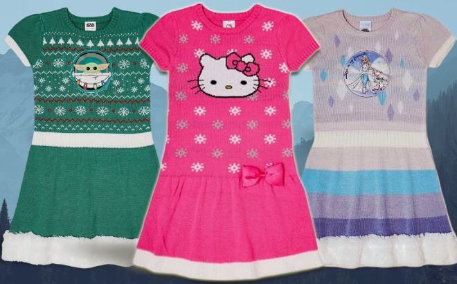 Character Sweater Dresses $5
