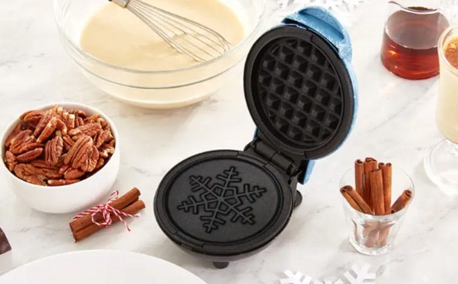 Dash Snowflake Mini Waffle Maker $6.99