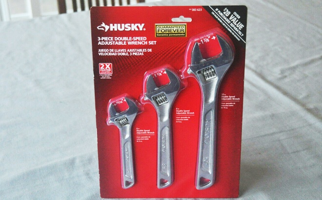 3-Piece Adjustable Wrench Set $12 Shipped