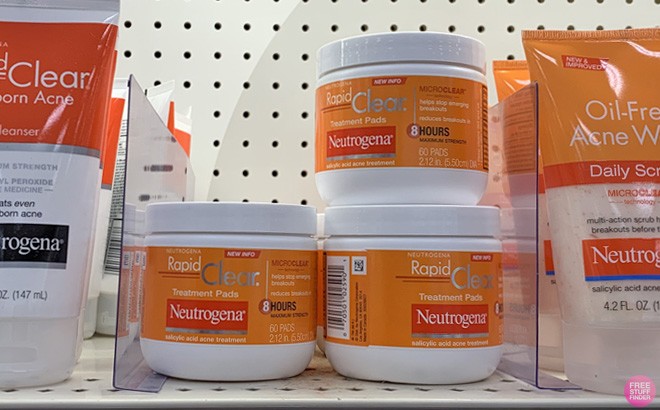 Neutrogena Acne Treatment Pads 60-Count Just $5.77