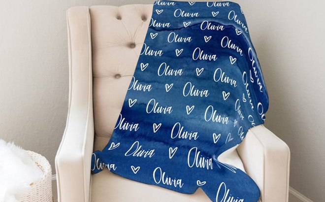 Personalized Nursery Blankets $24.99 Shipped