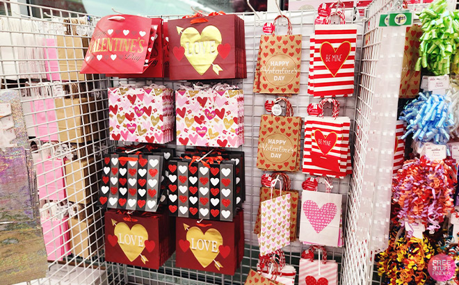 Valentines Gift Bags inside Store