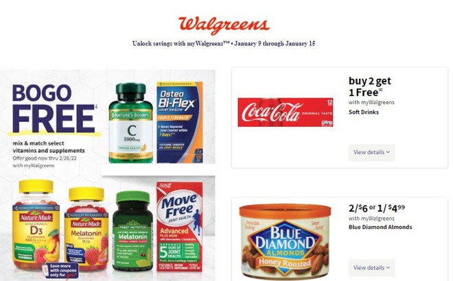 Walgreens Ad Preview (Week 1/9 – 1/15)