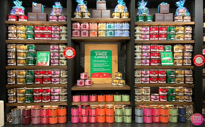 FREE Bath & Body Works 3-Wick Candle with Purchase