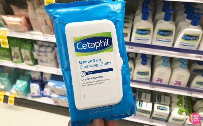 FREE Cetaphil Cleansing Cloths + $1 Moneymaker