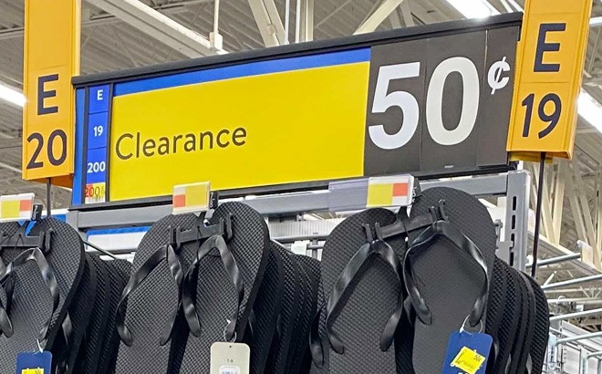 Walmart Clearance: Flip-Flops $0.50