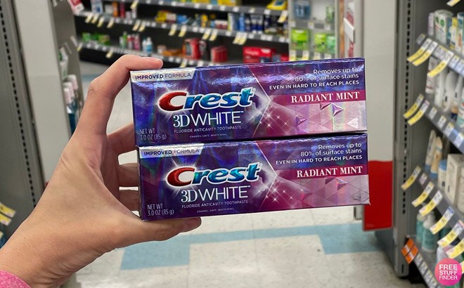 2 FREE Crest Toothpaste