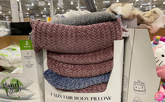 Faux Fur Body Pillow $19.99