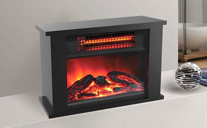 Tabletop Infrared Fireplace Heater $49