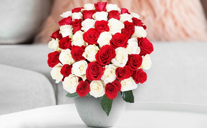 50 Valentine’s Day Roses $59.99 Shipped!