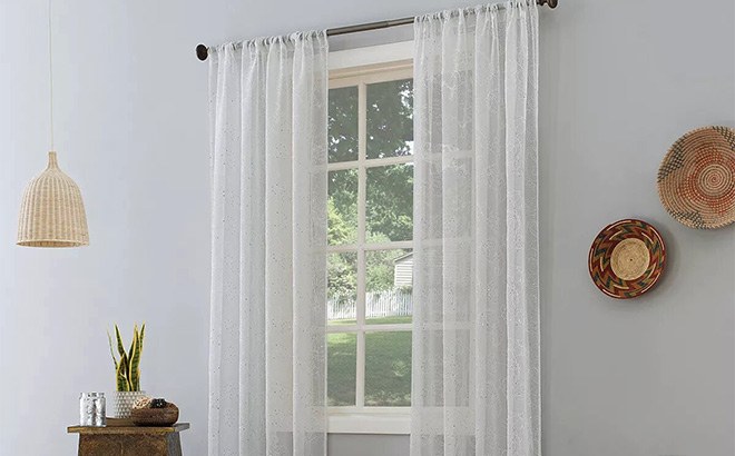 Semi-Sheer Window Curtain $16.56