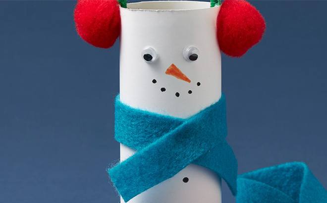 FREE Tube Snowman Craft Kit at Michaels