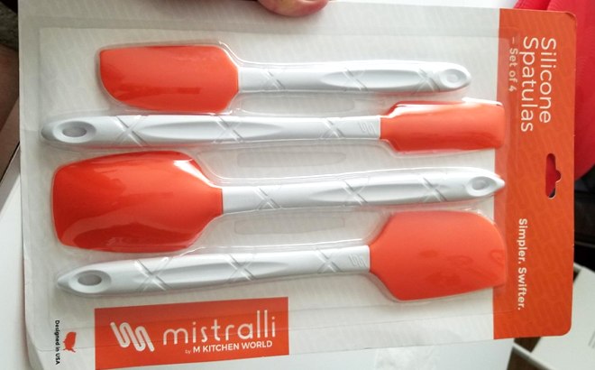 Silicone Spatula 4-Piece Set $8 (Reg $20)