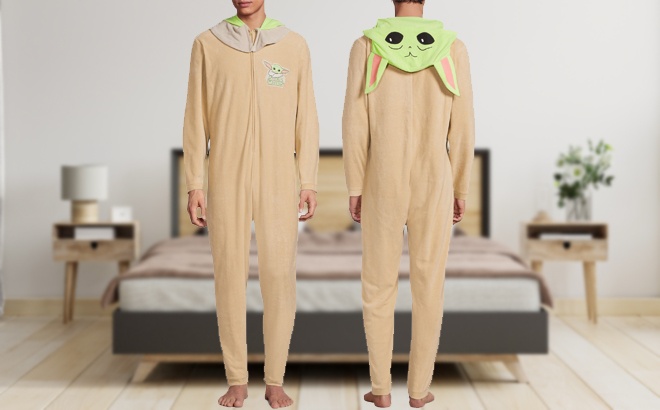 Men's Baby Yoda Onesie $11 (Reg $22)