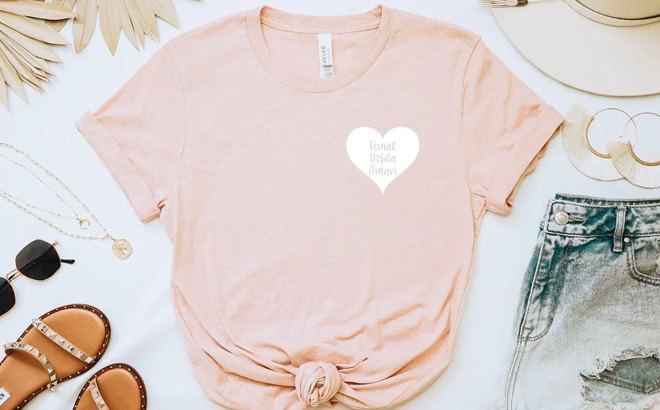 Personalized Heart Tees 18.99 Shipped!