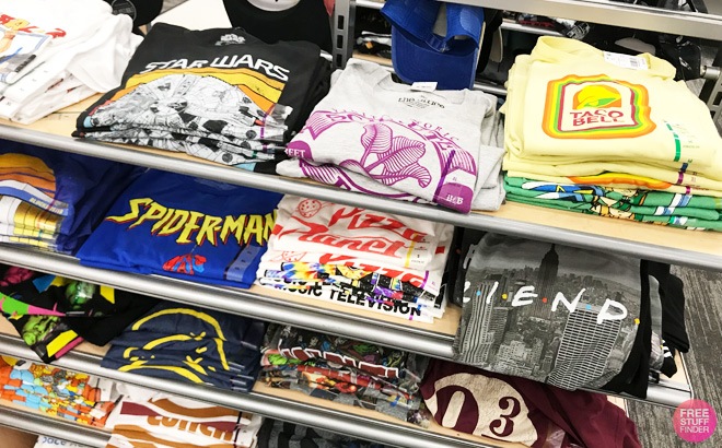 Character Graphic Tees $7.99!