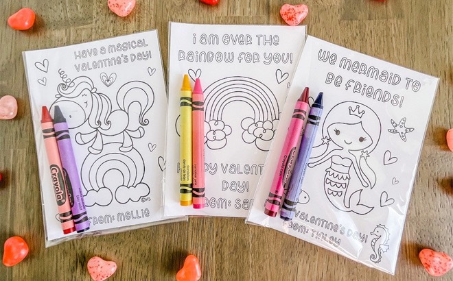 Valentine's Day Coloring Cards $12.95 Shipped