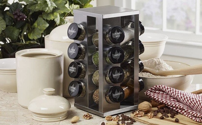 16-Jar Spice Rack Organizer $26.98 Shipped