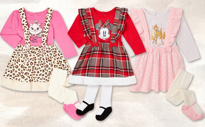 Disney Baby Girl 3-Piece Sets $6.70