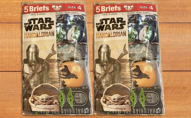Star Wars Boys Underwear Multipack $5.50