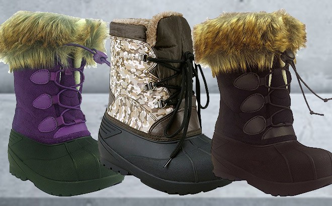 Kids Cold Weather Boots $7.99