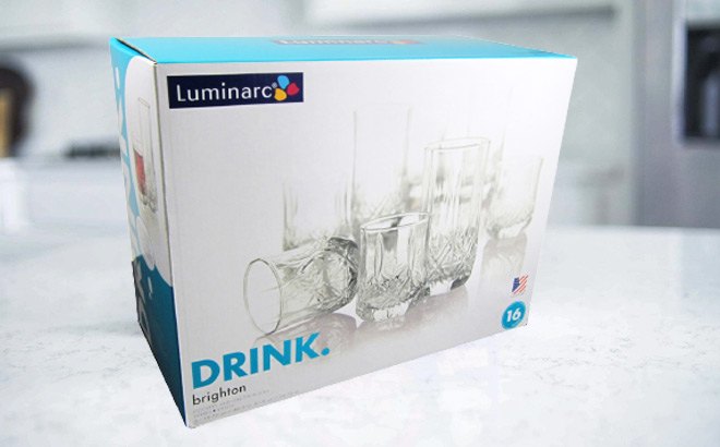 Luminarc 16-Piece Glassware Set $25