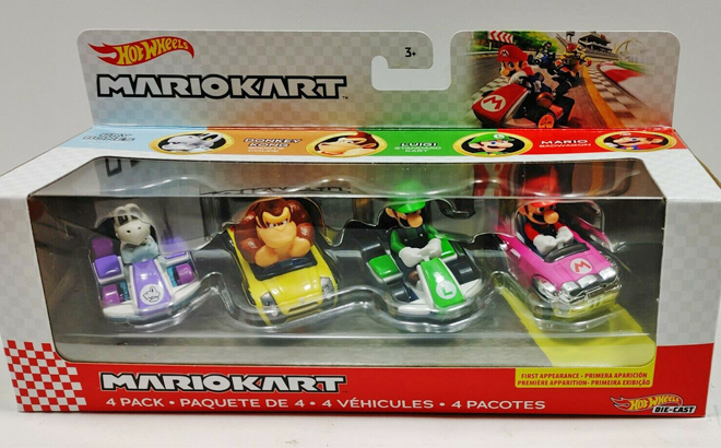 Hot Wheels Mario Kart 4-Pack - Baby Mario