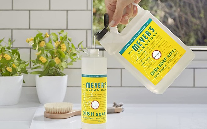 Mrs. Meyer’s Dishwashing Soap Refills 2 for $13.98