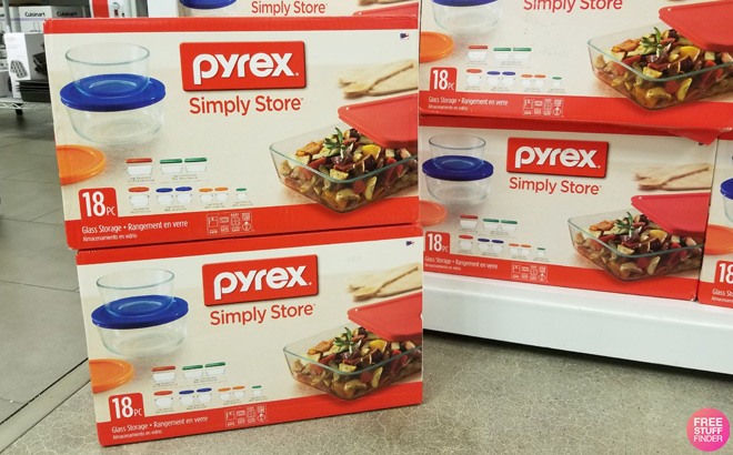 Pyrex 18-Piece Food Storage Set $31!