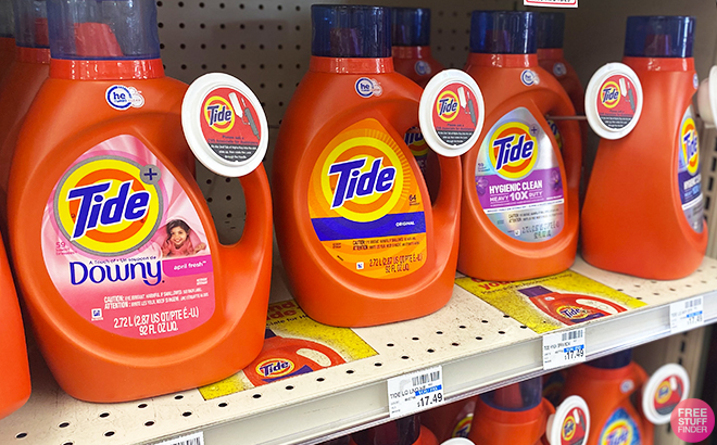 Tide Detergents on a Store Shelf