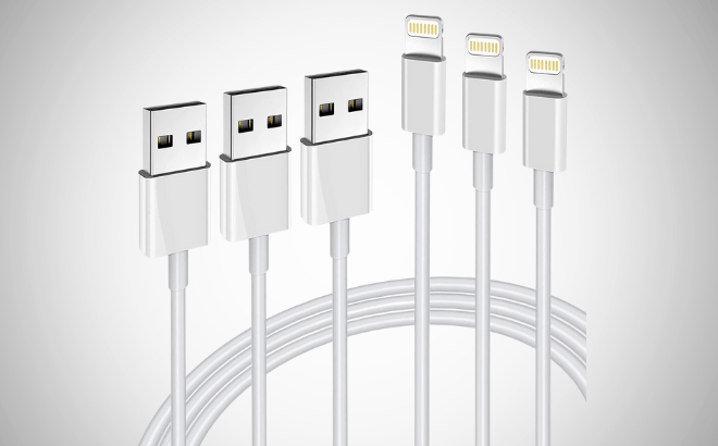 iPhone Charging Cord 3-Pack $5.99