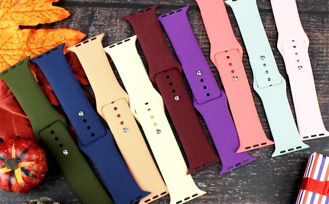 Silicone Apple Watch Band $7.99 Shipped!