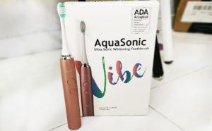 AquaSonic Electric Toothbrush Set $24