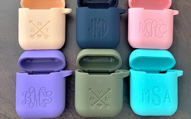 Personalized Silicone AirPods Case $14.99