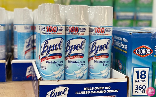 Lysol Disinfectant Spray 3-Pack $13.69