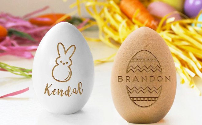 Personalized Wooden Easter Eggs $7.99!