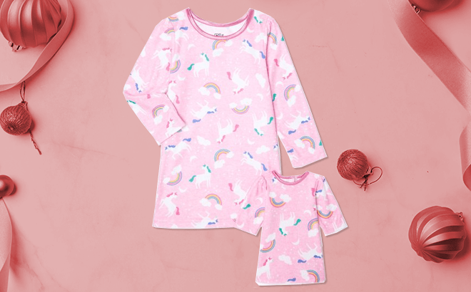 Nightgown & Matching Doll Dress $8