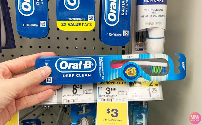 4 Oral-B Toothbrushes 25¢ Each!