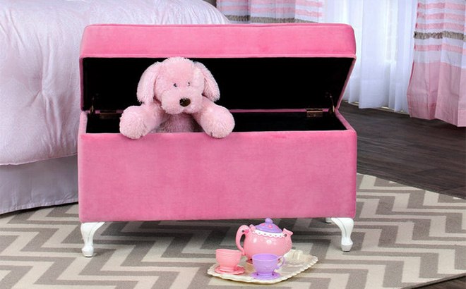 Velvet Storage Bench $107 + $25 Kohl's Cash