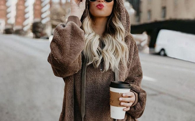 Women's Sherpa Pullover $17.99 Shipped!