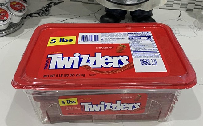 Twizzlers 5-Pound Tub $8