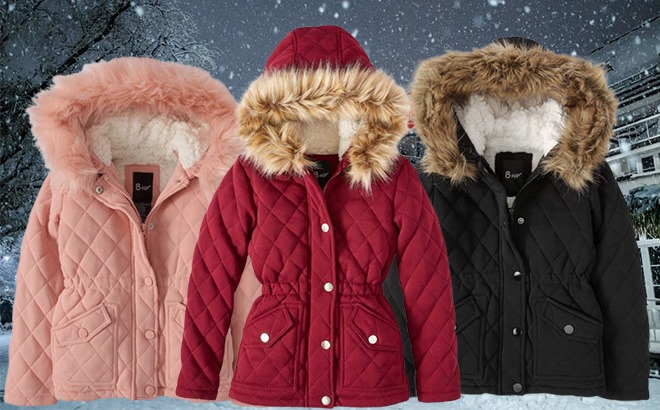 Girls Quilted Fleece Jacket $12.50