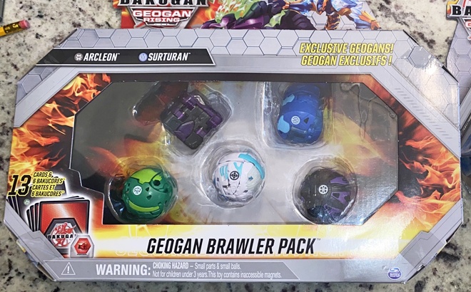 Bakugan Geogan Brawler 5-Pack for $17.99