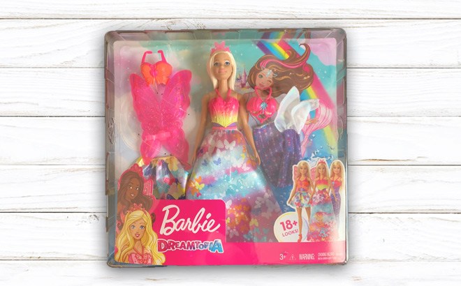 ​Barbie Dreamtopia Dress Up Doll Set $10