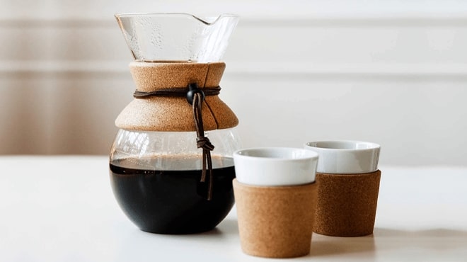 Bodum Pour Over Coffee Maker on the table